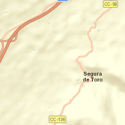 Segura de Toro Street Map