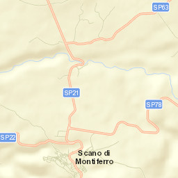 Scano di Montiferro Street Map