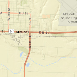 501-599 West 2nd Street, McCook, NE Street Map