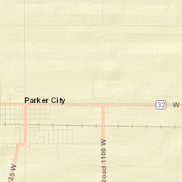 Parker City Street Map