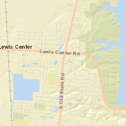 Lewis Center Street Map