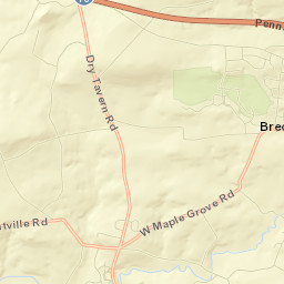 Fivepointville Street Map