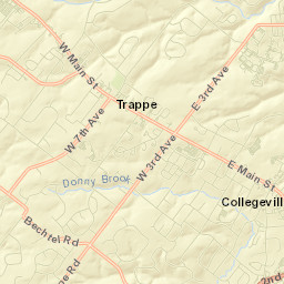 Trappe Street Map