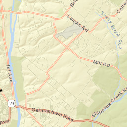 Collegeville Street Map