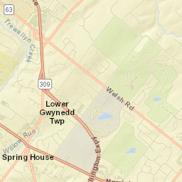 Spring House Street Map