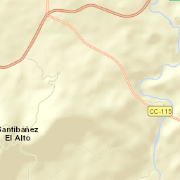 Santibáñez el Alto Street Map