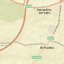 Serranillos del Valle Street Map