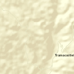 Tramacastiel Street Map