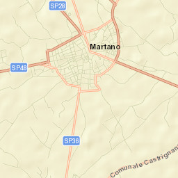 Martano Street Map