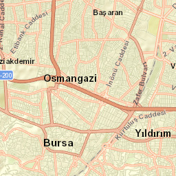 Bursa Street Map