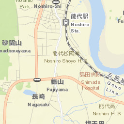 Noshiro Street Map