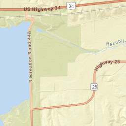 Hitchcock County Street Map