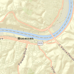 Monessen Street Map