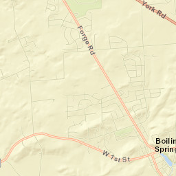 Boiling Springs Street Map