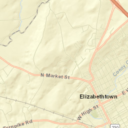 Elizabethtown Street Map