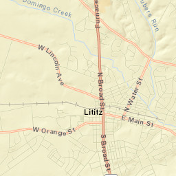 Lititz Street Map
