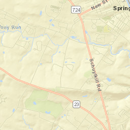 Spring City Street Map