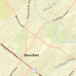 Blue Bell Street Map