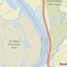 Bordentown Street Map