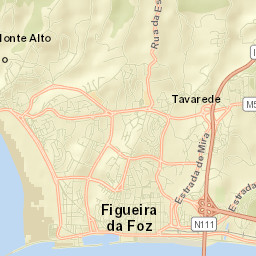 Tavarede Street Map