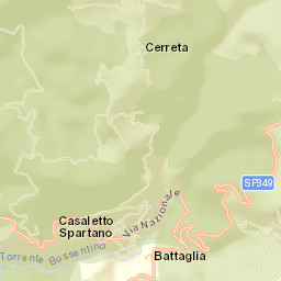 Casaletto Spartano Street Map