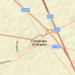 Corigliano d'Otranto Street Map