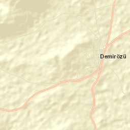 Demirözü İlçesi Street Map