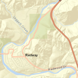 Redway Street Map