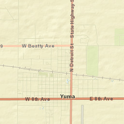 Yuma Street Map
