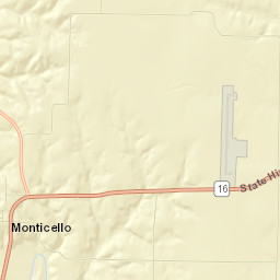 Monticello Street Map