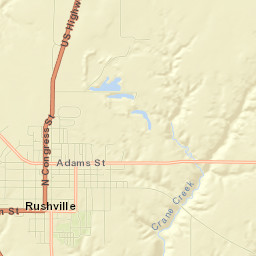 Rushville Street Map