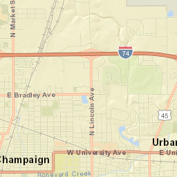 Champaign County Street Map