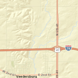 Fountain County Street Map