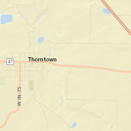 Thorntown Street Map