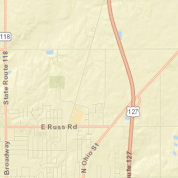 Darke County Street Map