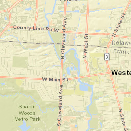Westerville Street Map