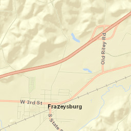 Frazeysburg Street Map