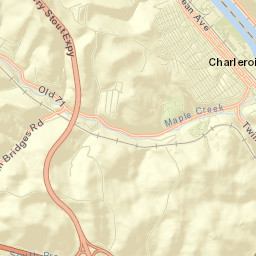 Charleroi Street Map