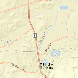 Mount Holly Springs Street Map