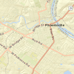 Phoenixville Street Map