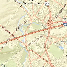 Fort Washington Street Map