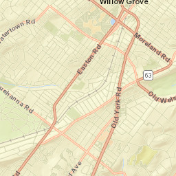 Willow Grove Street Map
