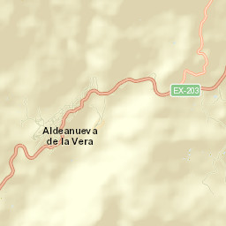 Aldeanueva de la Vera Street Map
