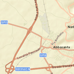Norbello Street Map