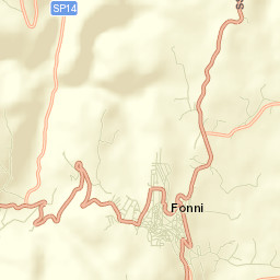 Fonni Street Map