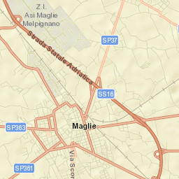 Maglie Street Map
