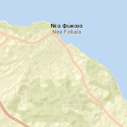 Néa Fókaia Street Map