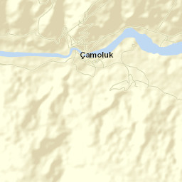 Çamoluk İlçesi Street Map