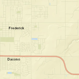 Dacono Street Map