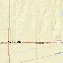 Red Cloud Street Map